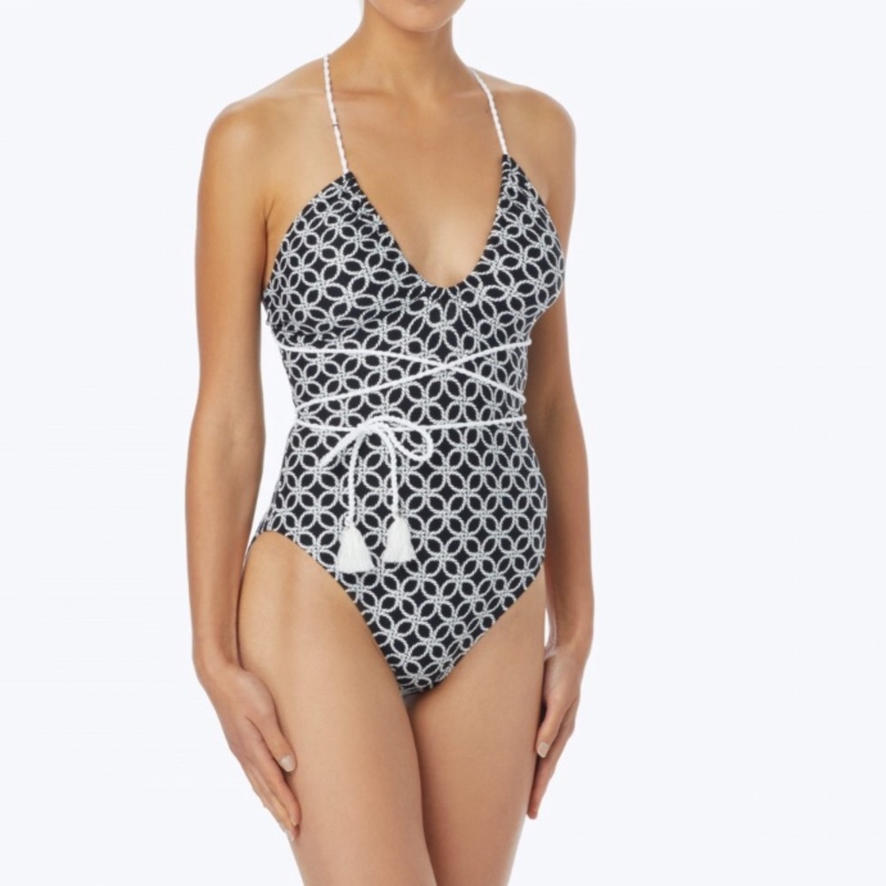 NWT Michael Kors MK Rope Wrap One Piece Swim